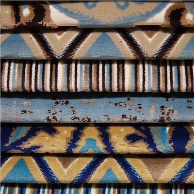 ผ้าโพลี Jacquard หรูหราสไตล์ป๊อปสำหรับห้องนั่งเล่น
